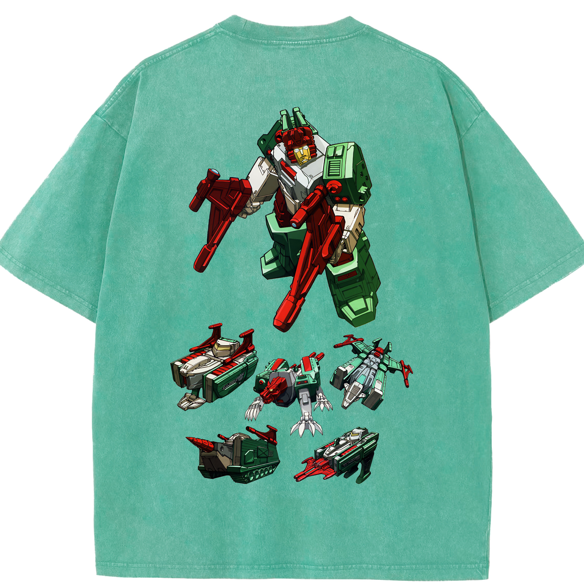 （画像用） Transformers トランスフォーマー 綿100% ヴィンテージ風 半袖Tシャツ（背面プリント）